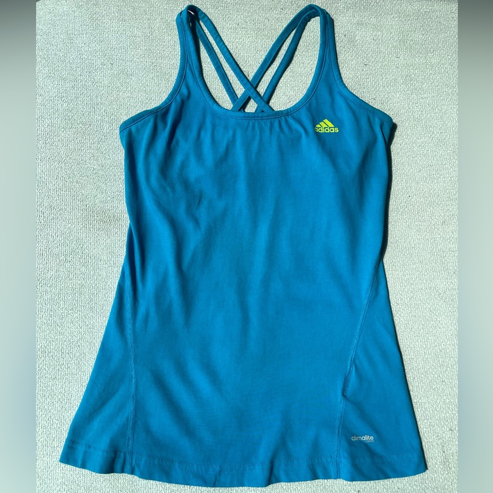 Adidas ClimaLite Blue Athletic Tank Top | Women’s Size Small